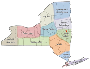 mapmetroalbany Metro Albany Region Users Group Map with Pin