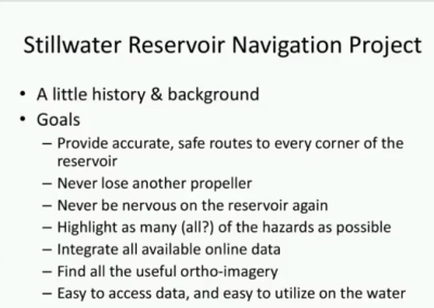 Stillwater Reservoir Navigation Mapping