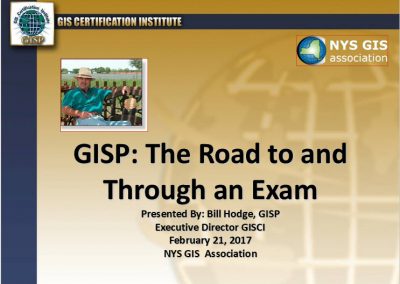 GISP – The Road to and Through an Exam