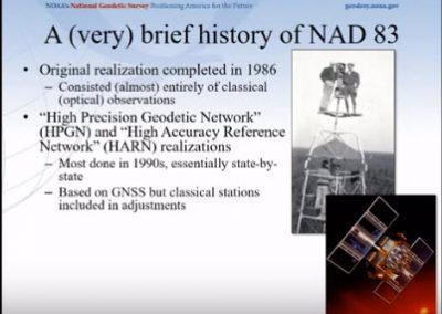 New Datums in 2022 – Replacing NAD 83 and NAVD 88 (some audio and video issues)