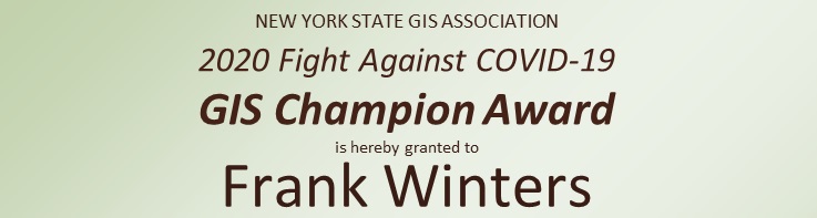 2020 GIS Champion: Frank Winters