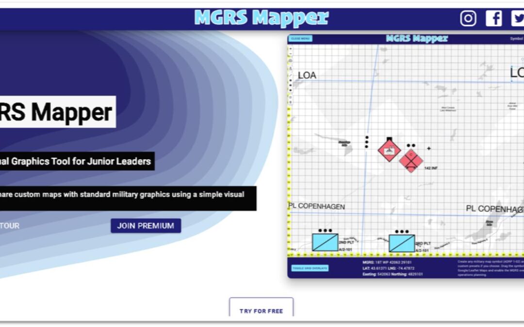 eSpatially – MGRS Mapper: Software for Military Operations Mapping