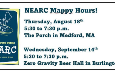 NEARC Mappy Hours | 18 Aug & 14 Sept