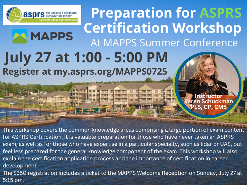 ASPRS Path to certification hosted by MAPPS