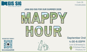 NYS GIS Association - GIS/SIG Mappy Hour Event 9/2/26
