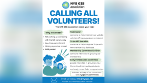 NYS GIS Association - Calling All Volunteers!