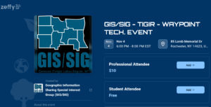 NYS GIS Association - GIS/SIG – TIGIR – Waypoint Technologies Meet and Greet